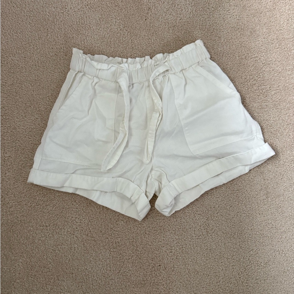 Aerie White Cargo Shorts